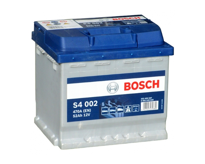 Купить аккумулятор в Воронеже Bosch S4 002 52 А/ч о.п.