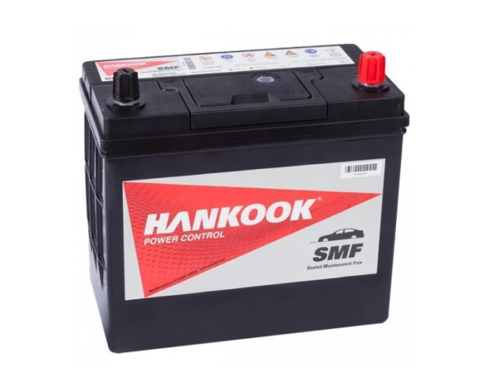 Купить аккумулятор Hankook 60B24L 48 Ач обратной полярности тонкие клеммы