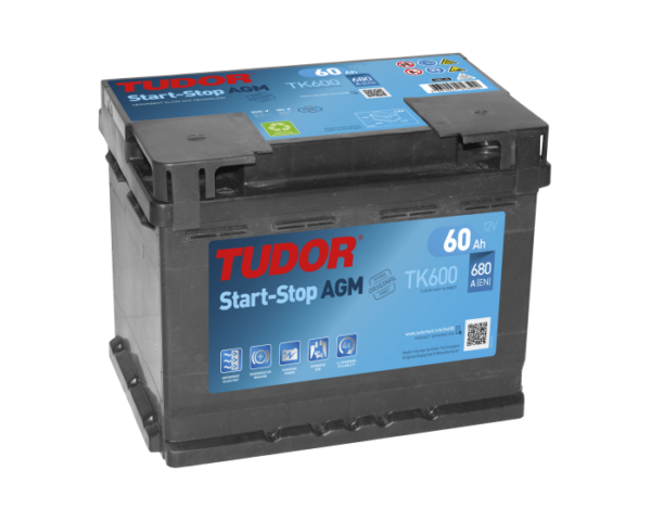 Купить аккумулятор Tudor AGM TK600 60 А/ч для Start-Stop в Воронеже