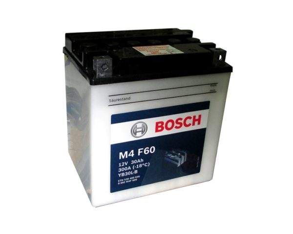 Аккумулятор для мотоцикла купить в Воронеде Bosch M4 F60 YB30L-B 30 А/ч о.п. с/з с элек.