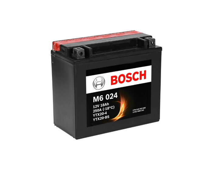 Мото аккумулятор Bosch M6 024 YTX20-BS AGM 18 А/ч купить в Воронеже