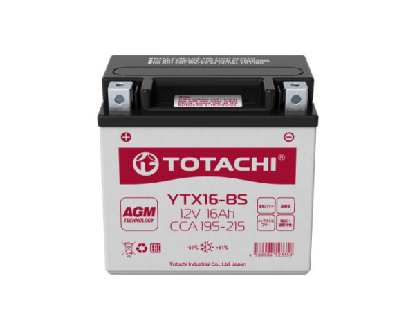 Мото аккумулятор в Воронеже Totachi Moto YTX16-BS AGM 16 А/ч купить