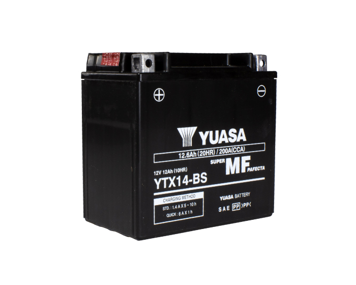 Аккумулятор для мотоцикла Yuasa YTX14-BS AGM 12.6 А/ч в Воронеже купить