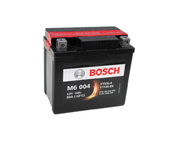 Аккумулятор для мотоцикла в Воронеже Bosch M6 004 YTX5L-BS AGM 4 А/ч купить