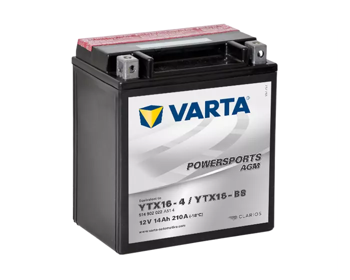Мото аккумулятор Varta Powersports YTX16-BS AGM 14 А/ч в Воронеже купить