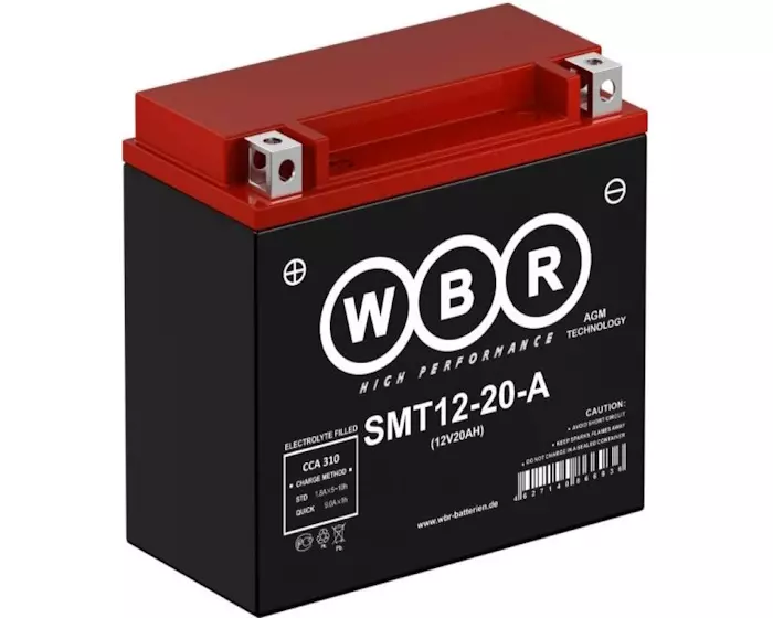 Аккумулятор WBR SMT 12-20-A (YTX20-BS) AGM 20 А/ч купить в Воронеже